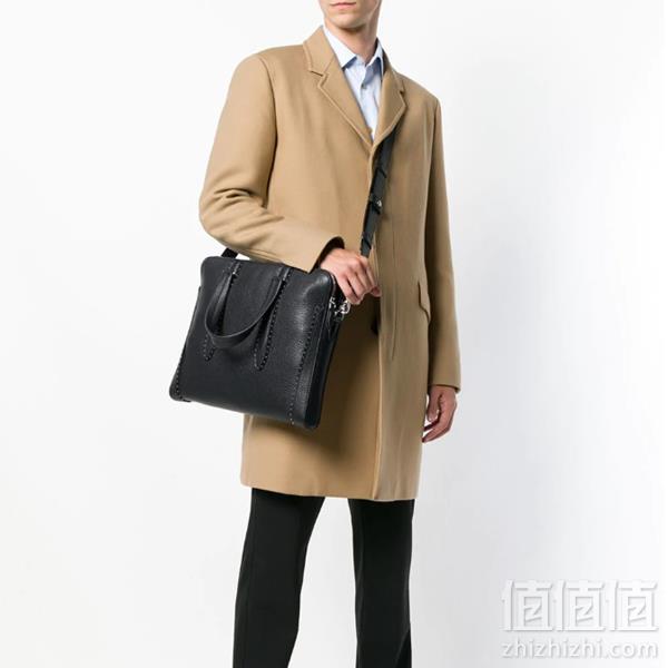 意大利产，Salvatore Ferragamo 菲拉格慕 铆钉小牛皮单肩手提公文包 4折免费直邮包税到手5468.88元（需用码）