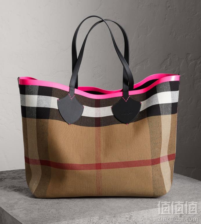 意大利产，国内￥15200 Burberry 女士格纹双面两用吉安特包 特大号 4折免费直邮包税到手新低6800元