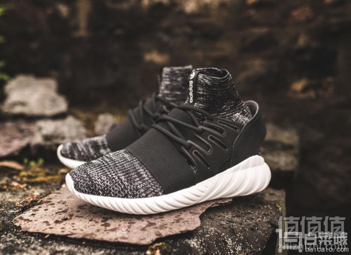 0点开始，国内￥1499 adidas 阿迪达斯 TUBULAR DOOM PK 男女款小椰子袜套高帮运动鞋 BY3550新低399.5元包邮（需领券）