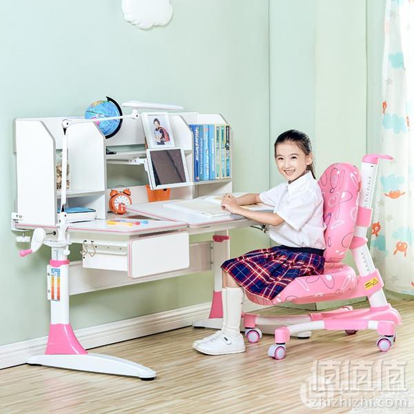 Prime会员专享镇店之宝，心家宜 手摇机械升降儿童学习桌椅套装M114+M200R+M622 两色 赠原装椅套+晒单送护眼灯史低1480元包邮