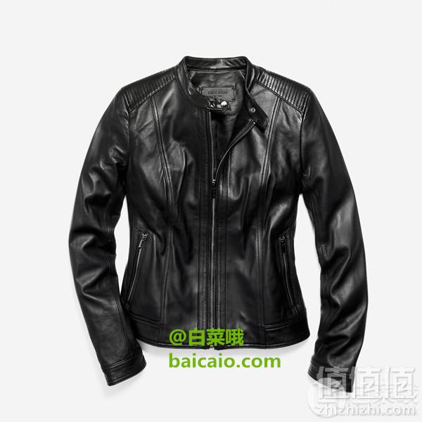 限M码，Cole Haan 可汗 女士小羊皮夹克 Prime会员免费直邮含税到手823元