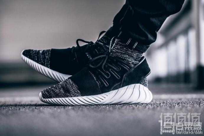 0点开始，国内￥1499 adidas 阿迪达斯 TUBULAR DOOM PK 男女款小椰子袜套高帮运动鞋 BY3550新低399.5元包邮（需领券）