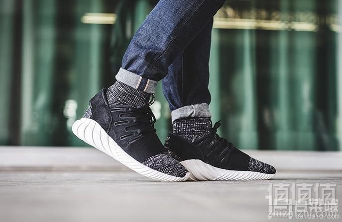 0点开始，国内￥1499 adidas 阿迪达斯 TUBULAR DOOM PK 男女款小椰子袜套高帮运动鞋 BY3550新低399.5元包邮（需领券）