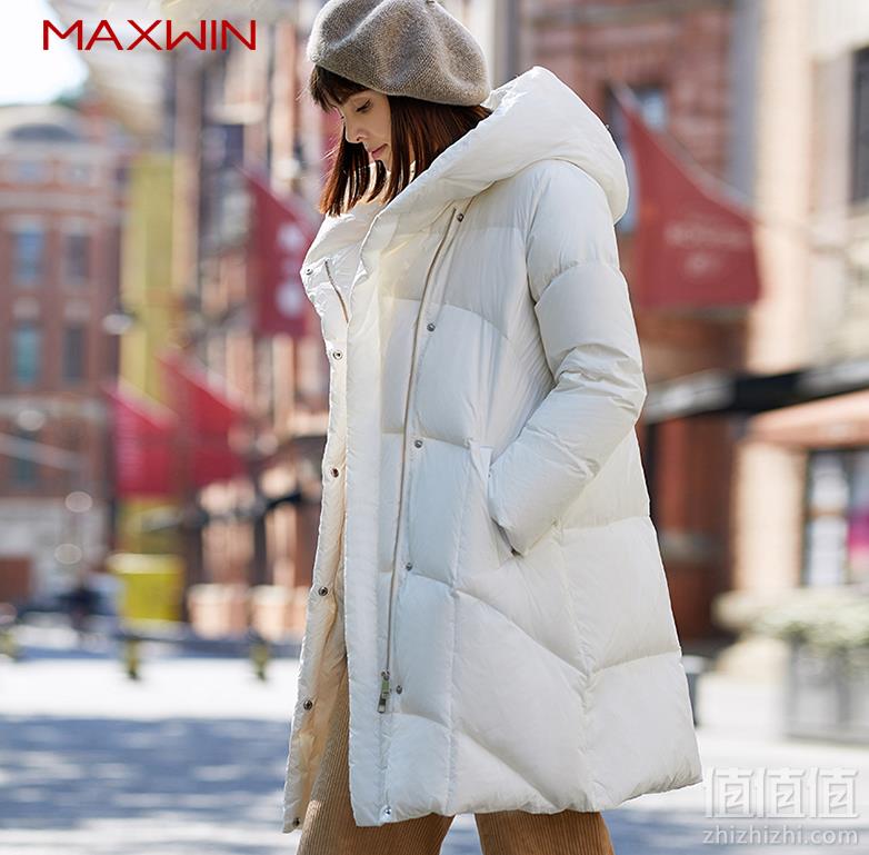 优衣库制造商，Maxwin 马威 女士长款羽绒服 4色新低299元包邮（需用优惠券）
