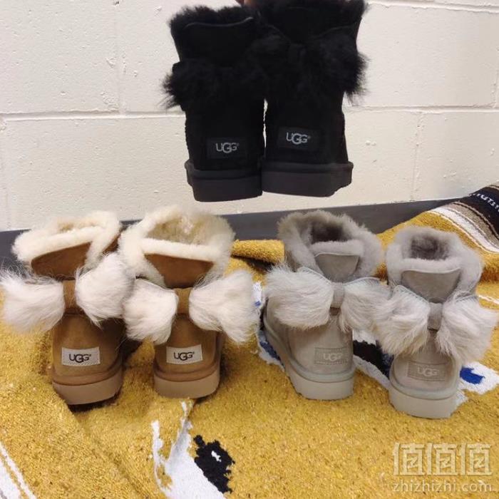 1547105885392203.png 0点开始,18新款 UGG Fluff Bow Mini系列 女士毛绒蝴蝶结雪地靴 3色新低639元包邮包税(限前两小时)