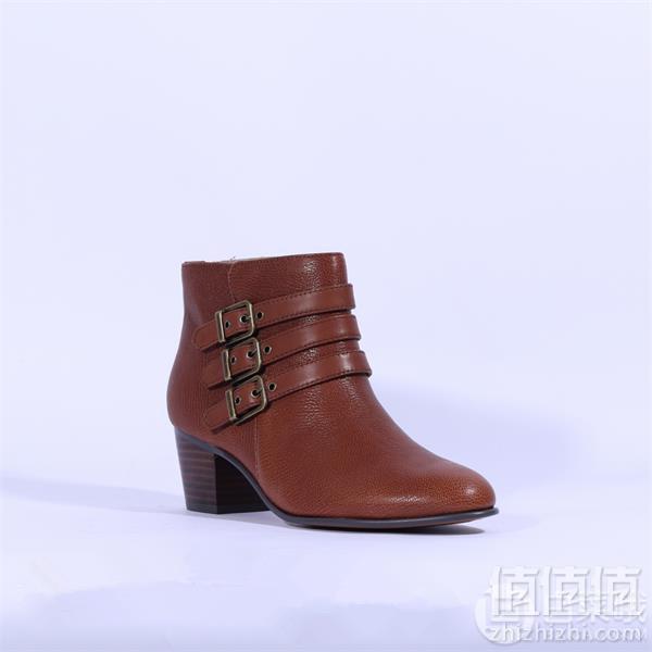 限US5码，Clarks 其乐 Maypearl Rayna 女士时尚侧拉链粗跟踝靴 Prime会员免费直邮含税到手416元