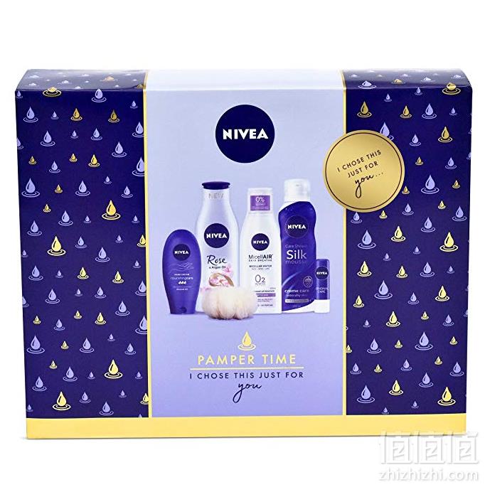 金盒特价，NIVEA 妮维雅 呵护时光5件套礼盒 Prime会员凑单免费直邮含税到手106.13元