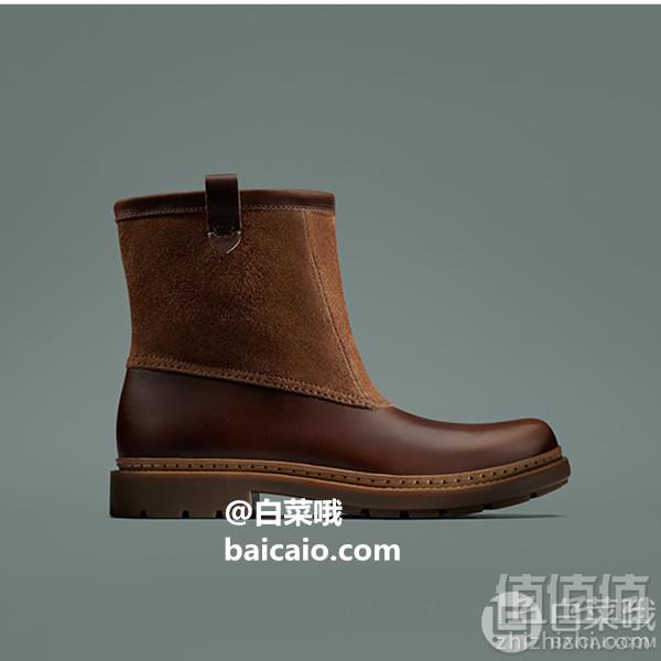 限41.5码，Clarks 其乐 Trace Top 男士拼皮中筒短靴 Prime会员免费直邮含税到手364元（天猫旗舰店￥1479）
