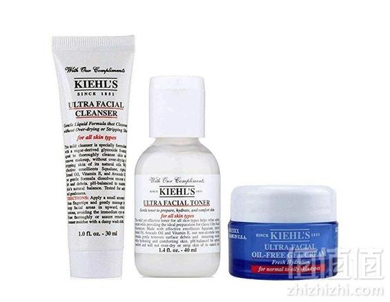 Kiehl's 科颜氏 高保湿随身套组（洁面啫喱30ml+爽肤水40ml+面霜7ml）秒杀价79元包邮
