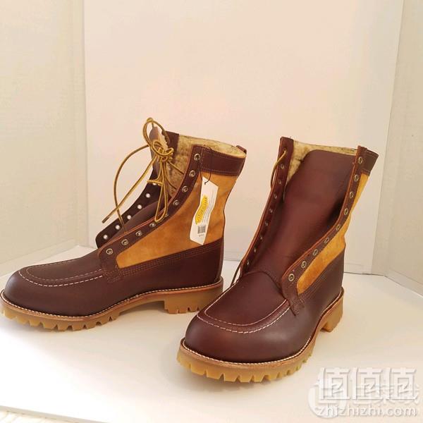 限US8 E码，Chippewa 美国纯手工 Shearling 男士8英寸猎人靴 2折 到手700元