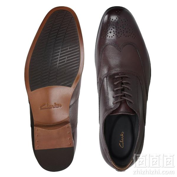 限41.5码，Clarks 其乐 Gilmore Wing 男士布洛克烤花皮鞋 Prime会员免费直邮含税到手339元
