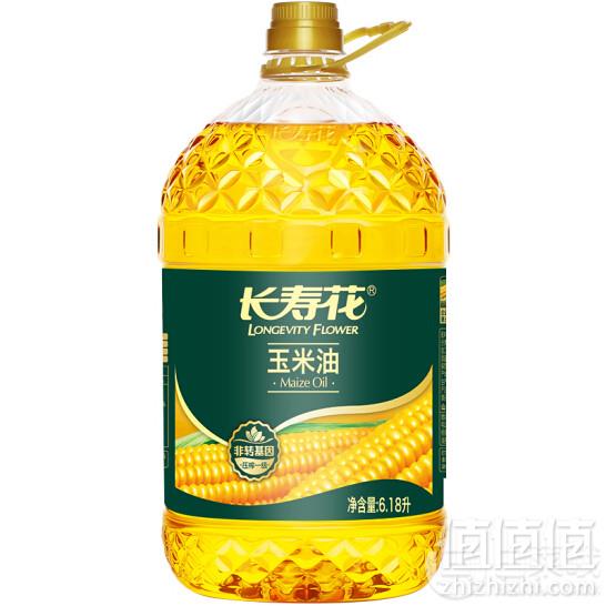 长寿花 非转基因 压榨一级玉米油 6.18L 送金胚玉米油400ml凑单低至71.91元/桶