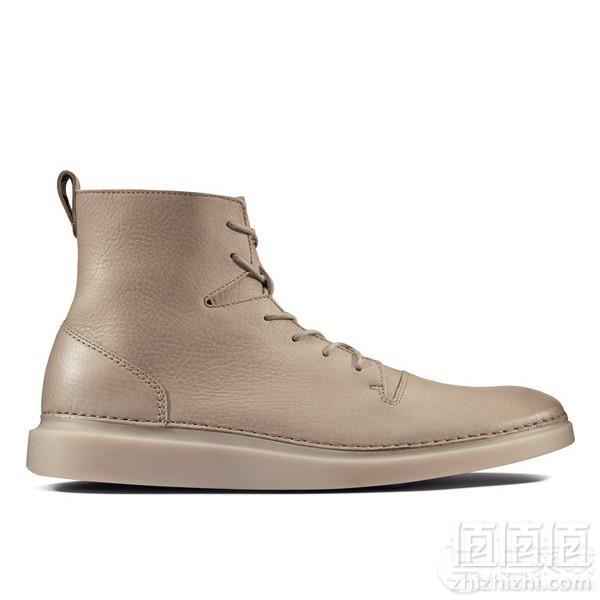 限41.5码，Clarks 其乐 Hale Rise 男士牛皮高帮休闲鞋 Prime会员免费直邮含税到手新低429元