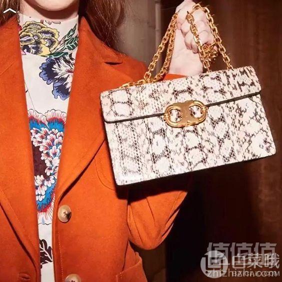 TORY BURCH 女士GEMINI 小号蛇皮链条单肩包 新低2.3到手2110元