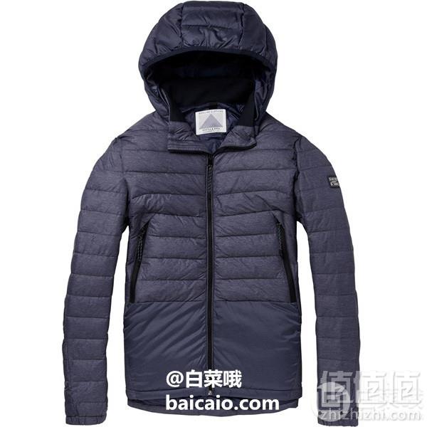 限L码，Scotch & Soda 男士带兜帽绗缝休闲夹克 Prime会员免费直邮含税到手438元
