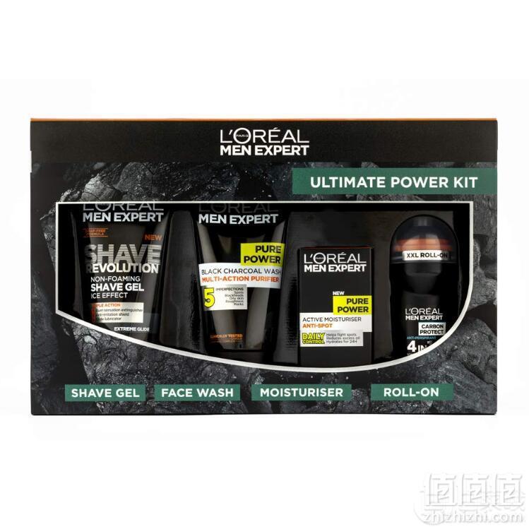 L'Oreal 欧莱雅 活性炭控油净化男士护肤礼盒套装 Prime会员凑单免费直邮含税到手143.52元