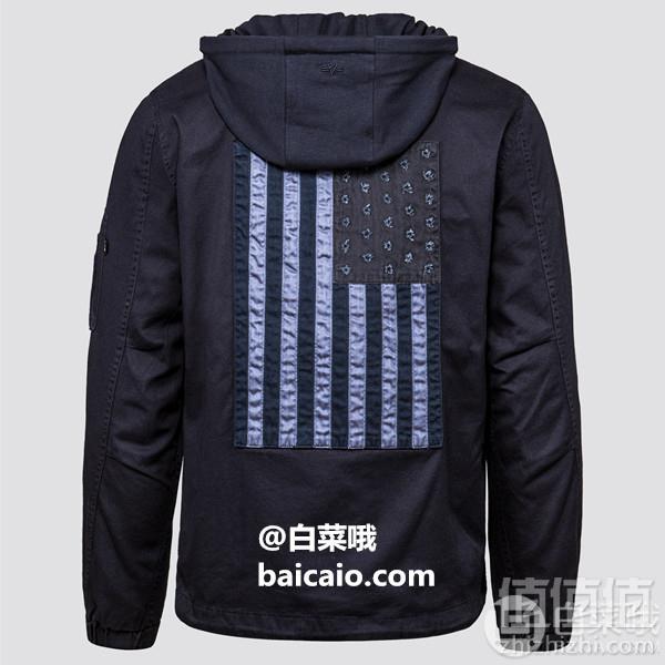 限XS码，Alpha Industries 阿尔法 Fortitude Americana 男士中长款战地夹克 Prime会员免费直邮含税到手546元
