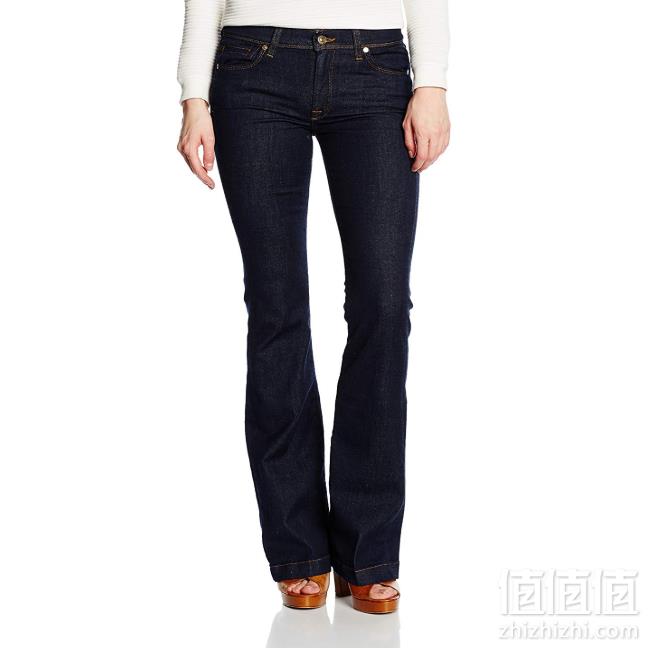 限W26码，7 For All Mankind Charlize 女士中腰阔腿牛仔裤 Prime会员免费直邮含税到手285元