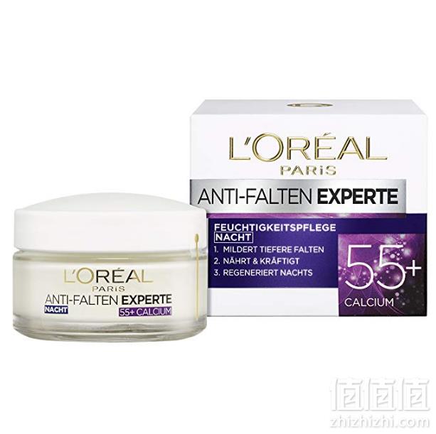 L'Oreal Paris 欧莱雅 冻龄专家55+钙源 抗皱保湿晚霜50ml*3瓶套装 Prime会员凑单免费直邮含税到手新低148.4元