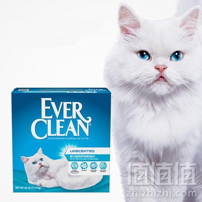 EverClean 蓝钻 美国进口 高效除臭清香猫砂 25磅120元包邮（需领券）