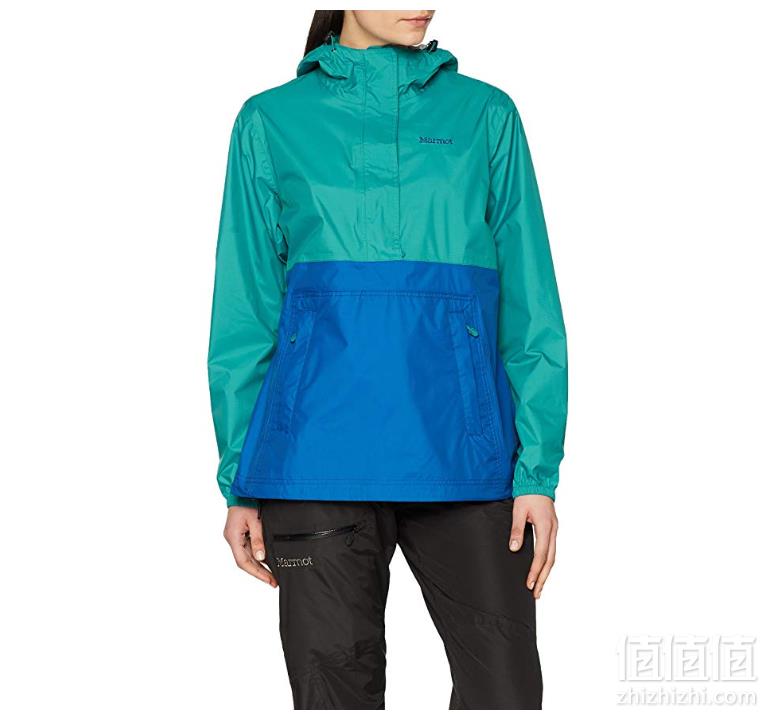 <span>白菜！</span>限S码，Marmot 土拨鼠 PreCip Anorak 女士半拉链防水夹克 PRIME会员直邮到手250.7元
