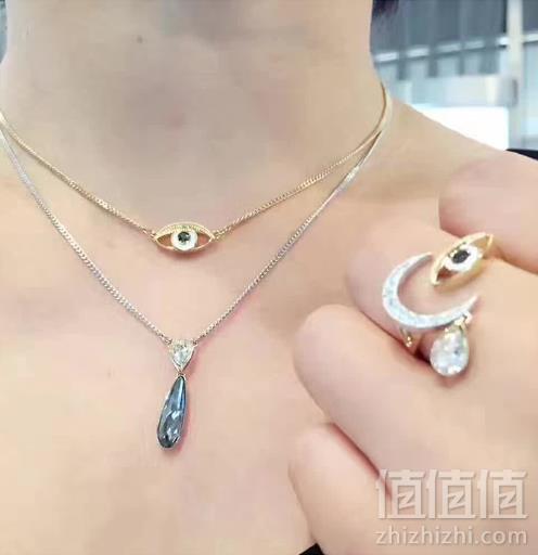Swarovski 施华洛世奇 米兰达‧可儿合作款 Crystal Wishes 双层项链套装437.55元包邮