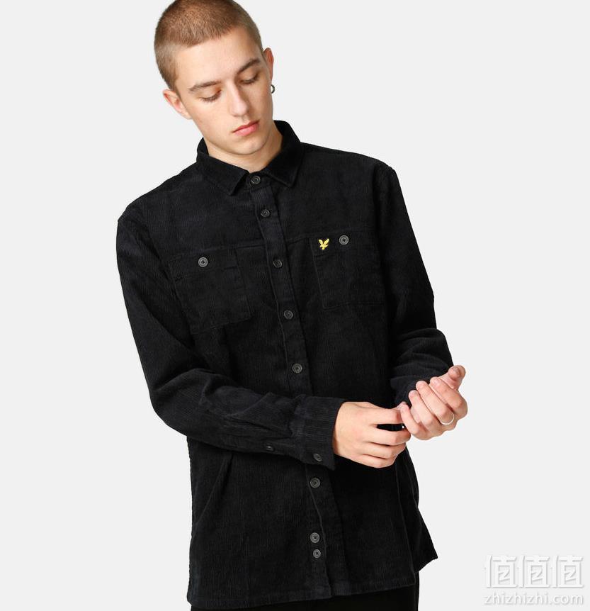 限XS码，Lyle & Scott 苏格兰金鹰 LW907V 男士纯棉灯芯绒衬衫外套 Prime会员凑单免费直邮含税到手205元