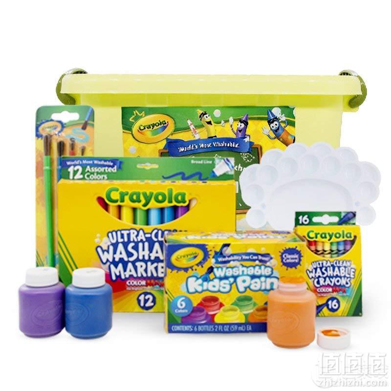 Crayola 绘儿乐 创造力 可水洗 艺术活动绘画6件套装 YMX-006秒杀价99元包邮