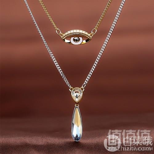 Swarovski 施华洛世奇 米兰达‧可儿合作款 Crystal Wishes 双层项链套装437.55元包邮