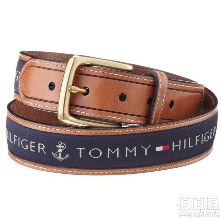 Prime会员镇店之宝，TOMMY HILFIGER 汤米希尔费格 男士皮带腰带 11TL02X032 2色149元包邮包税