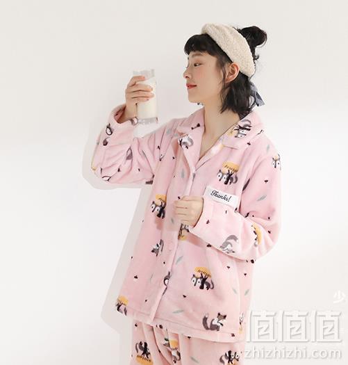 芬腾旗下千线艺，女士珊瑚绒加厚睡衣 4色103.1元包邮（双重优惠）
