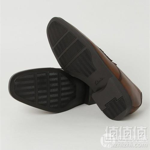 43码+，Clarks 其乐 Tilden Way 男士真皮一脚蹬休闲鞋 261315 2色新低218元包邮