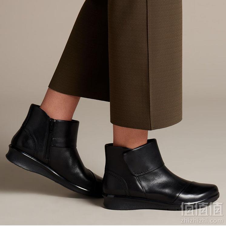 <span>码全白菜！</span>18秋冬款 Clarks 其乐 Hope Track 女士真皮休闲短靴 26137875194元包邮