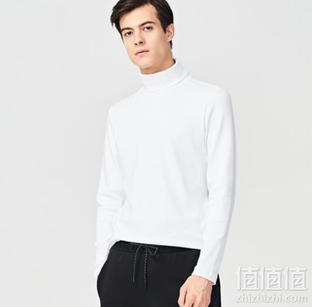 优衣库制造商，Maxwin 马威 男士纯色保暖高领打底针织衫 多色49包邮（需领券）