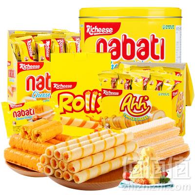 印尼进口 丽芝士 nabati 奶酪威化饼干500g13.8元包邮（需领券）
