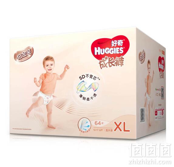 HUGGIES 好奇 铂金装 倍柔亲肤 拉拉裤 XL64片*3件 ￥345包邮115元/件（双重优惠）