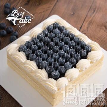 限地区，贝思客 蓝妃儿 进口蓝莓生日蛋糕 1.2磅98元（需领券）