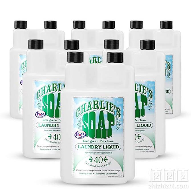 Charlie's Soap 查理洗涤剂 婴幼儿适用 天然环保洗衣液950ml*6新低499.5元包邮（需用码）