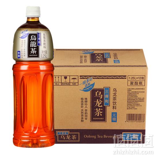 限地区，Suntory 三得利 无糖乌龙茶 1.25L*12瓶*2件 114.24元57.12元/件（2件7折）