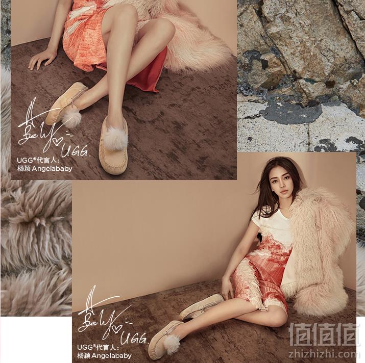 UGG 女士皮毛一体毛球豆豆鞋 1019015新低426.75元包邮（双重优惠）