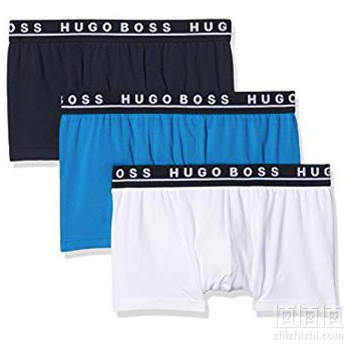 <span>M码白菜！</span>HUGO BOSS 男士弹力棉平角内裤3条装新低103.2元包邮