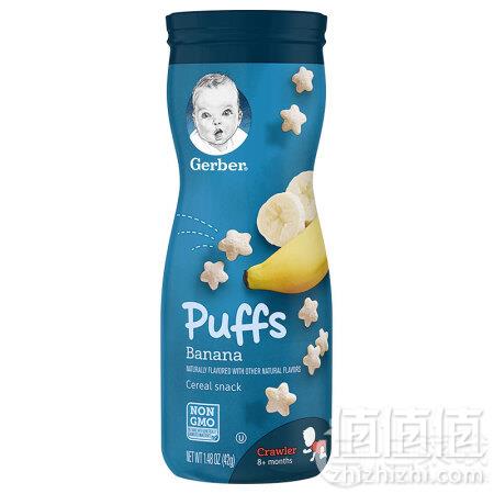 Gerber嘉宝 泡芙 香蕉味 42g*5罐装到手100.29元