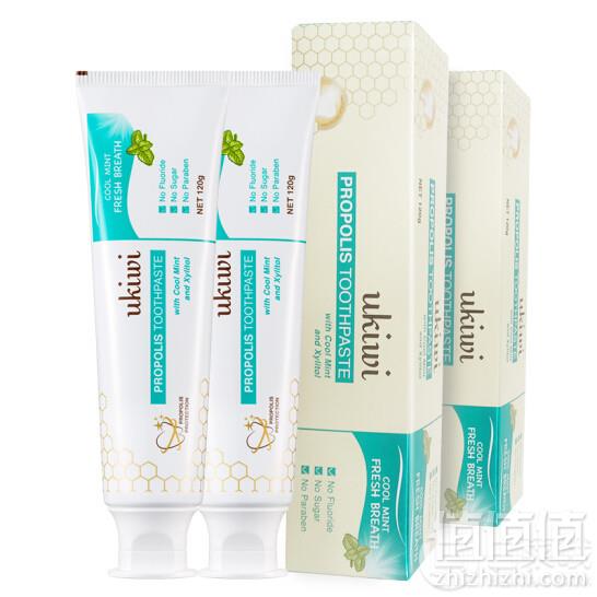新西兰进口，纽西小精灵 蜂胶薄荷牙膏 120g*4支 ￥29.947.5元/支