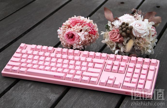 AKKO 艾酷 Ducky Zero 3108 PBT 108键机械键盘侧刻版 粉色红轴344元包邮（需领券）