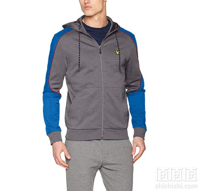 限XL码，LYLE & SCOTT 苏格兰金鹰 男士连帽运动夹克 Prime会员免费直邮含税到手252元
