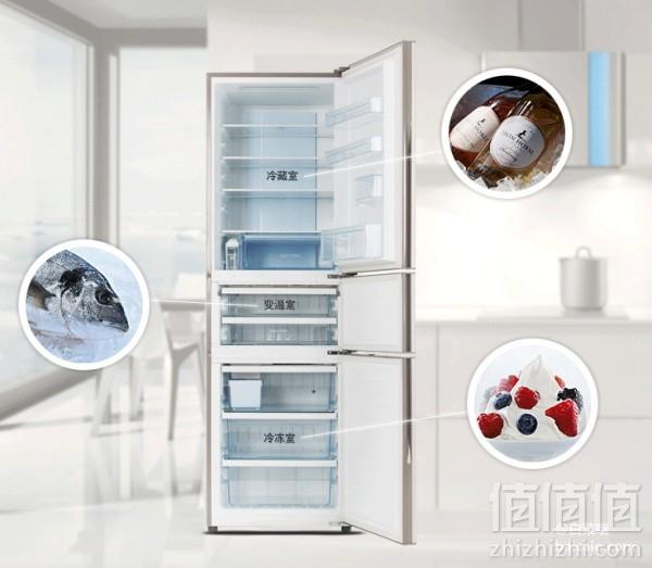 Panasonic 松下 313升风冷无霜变频三门冰箱 新低￥3890包邮（￥4490-600）