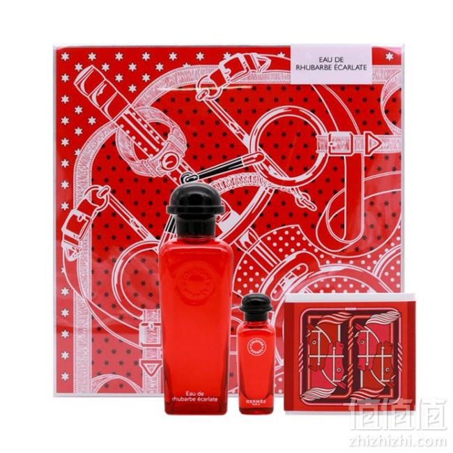 HERMES 爱马仕 绯红火参/血色大黄套装（古龙水100ml+7.5ml+香氛皂 50g）559元包邮包税