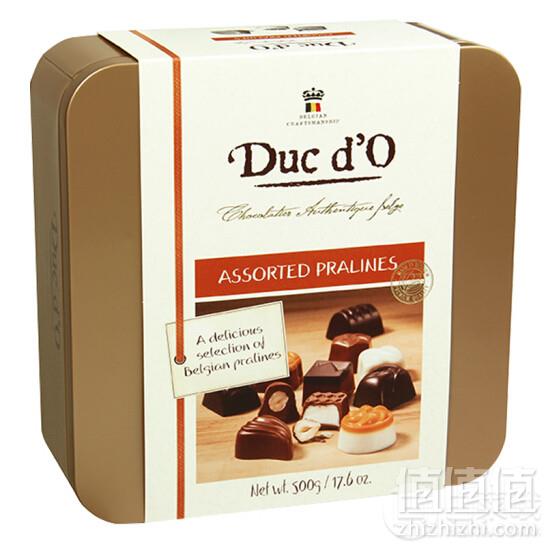 比利时进口，Duc d'O 迪克多 什锦夹心巧克力礼罐装 500g凑单低至130元