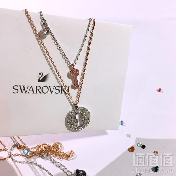 情人节好礼！Swarovski 施华洛世奇 Crystal Wishes Key 女士钥匙和锁项链套装 5272240419元包邮包税