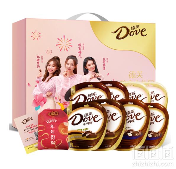 德芙 Dove 年货大礼包 101小姐姐福袋 672g低至39.5元